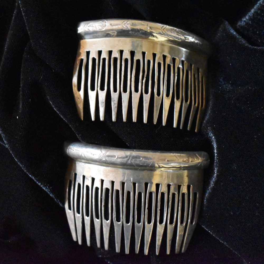 Sterling Silver Hair Combs